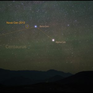Naked Eye Nova Centauri 2013