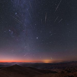 Geminid Meteors Over Chile