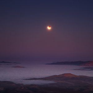 Eclipse at Moonset