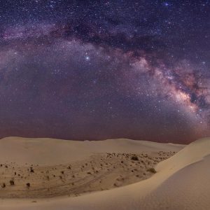 The Galaxy Rises Above White Sands