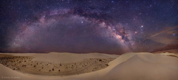 The Galaxy Rises Above White Sands