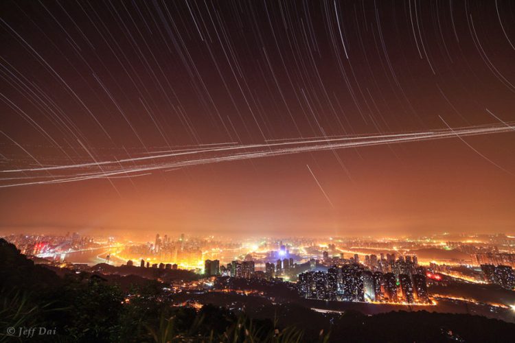 Stars and Planes over Chongqing