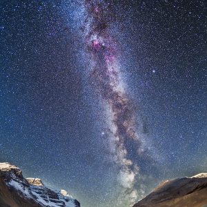 Milky Way Over the Icefields