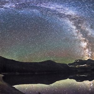 Milky Way Panorama at Cameron Lake