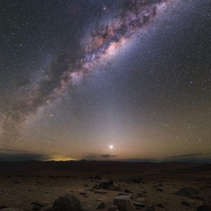 Milky Way and Zodiacal Light from Atacama Desert