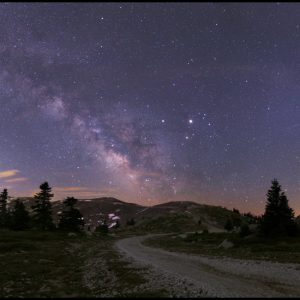Mars, Saturn, and the Milky Way