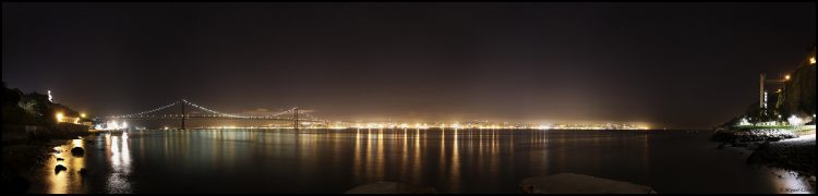 Lisbon Light Pollution Panorama