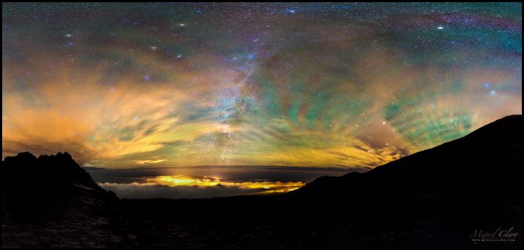Clouds, Airglow, and Stars