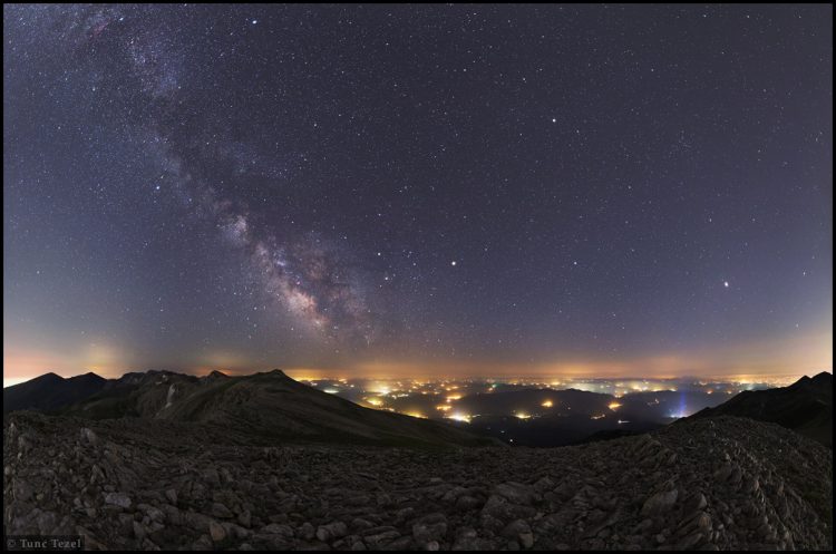 Summer Planets and Milky Way