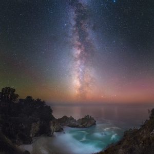 McWay Falls under the Milky Way