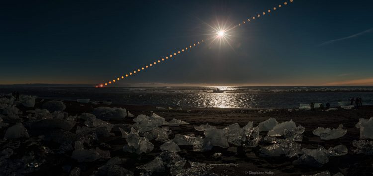 Deep Partial Eclipse in Iceland