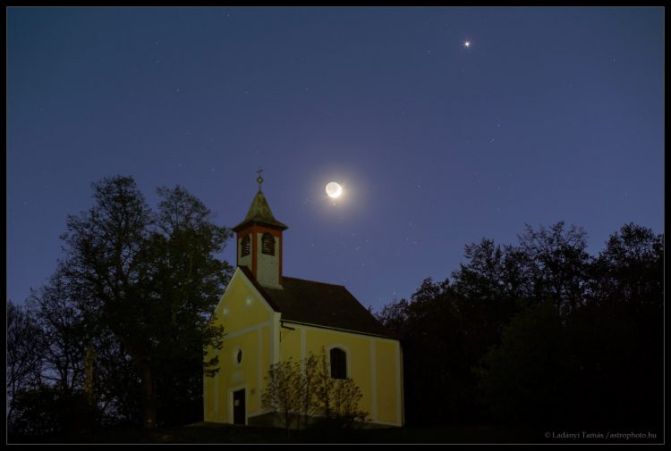 Moon, Hyades, and Venus