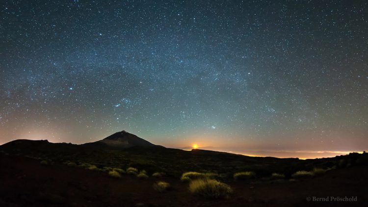 Teide Moonset