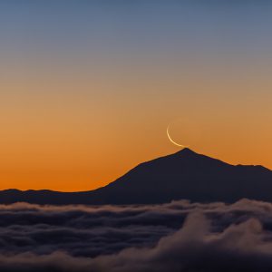 Moon Touched by Teide