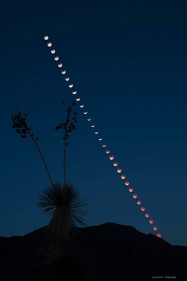 Total Lunar Eclipse at Moonset
