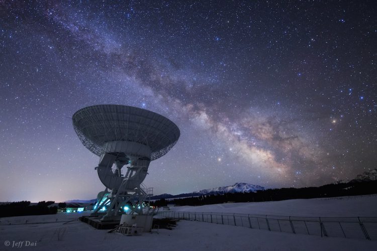 A Radio Telescope Near Urumqi