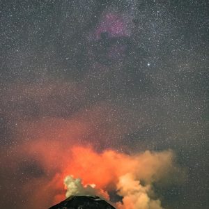 North America Nebula On Fire