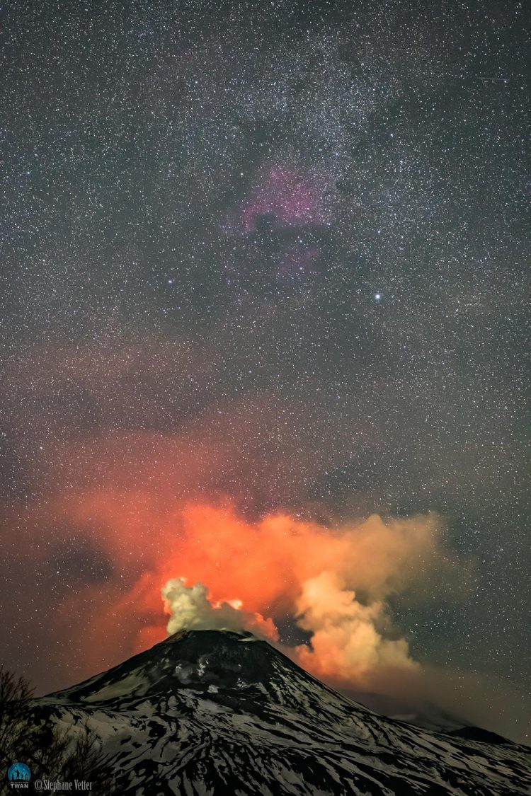 North America Nebula On Fire