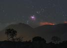 Celestial Nebula and Erupting Volcano ᐉ