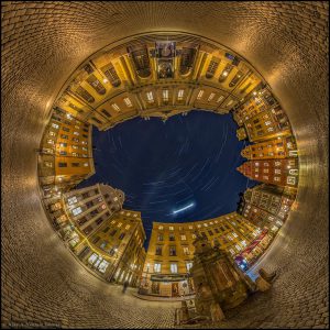 Fisheye View From Stockholm Old Town