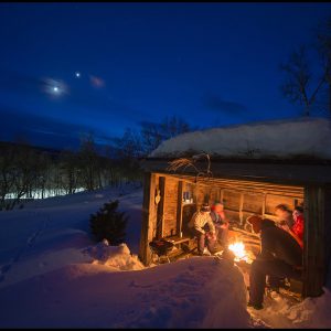 Winter Campfire and Celestial Delight