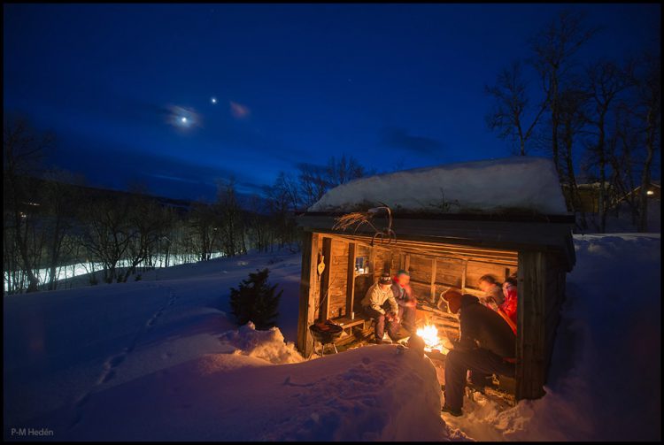 Winter Campfire and Celestial Delight