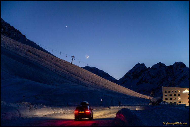 Alpine Road and Celestial Conjunction