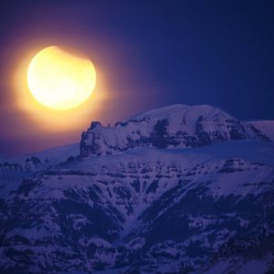 Wyoming Eclipsed Moon