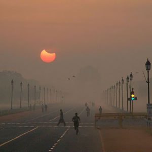 Delhi Unusual Sunrise