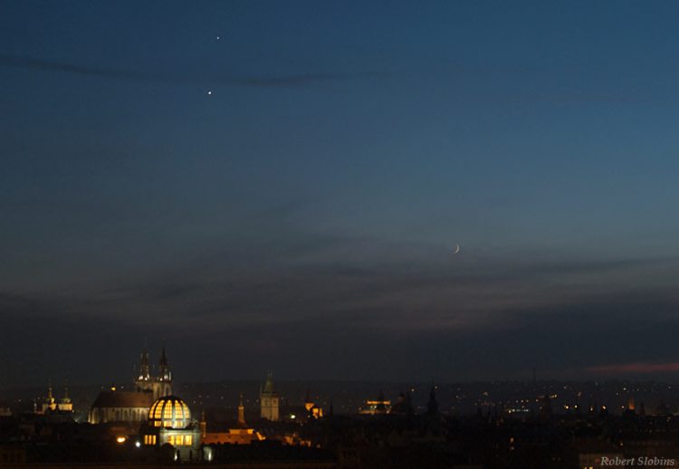 In an Autumn Evening of Prague