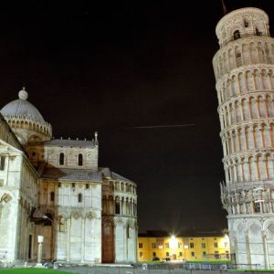 STS-119 and ISS over Pisa