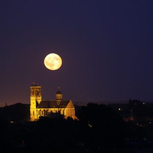 Full Moon Above the Abbey
