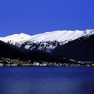 Moonrise above Ketchikan