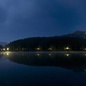 Lake Spitzingsee Winter Panorama