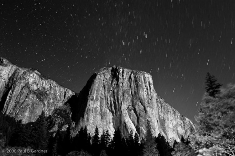 El Capitan in Moonlight