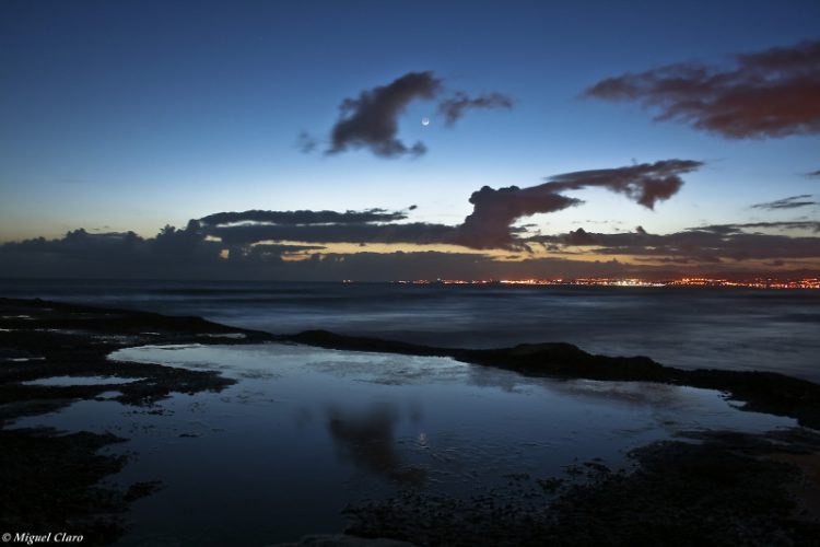 Moon Above Costa da Caparica