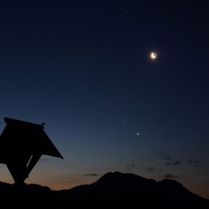 Moon, Venus, and Mars from Friuli