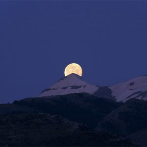 The Moon and Mount Taygetus