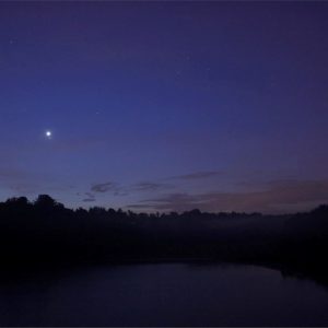 Venus and Regulus over Spina Lake