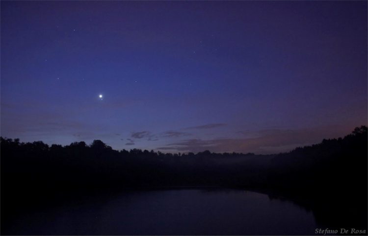 Venus and Regulus over Spina Lake