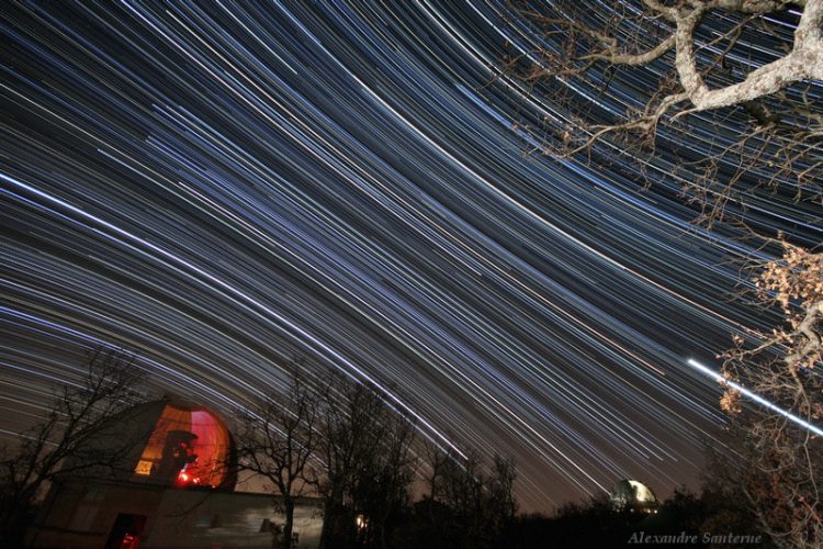 Star Trails Over Haute Provence Observatory