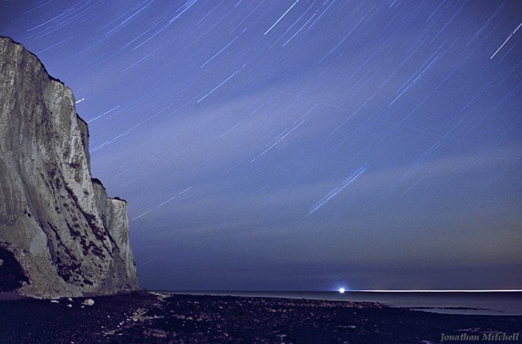 English Channel Star Trails