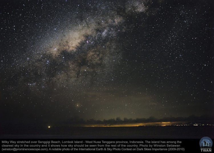 Milky Way over Senggigi Beach