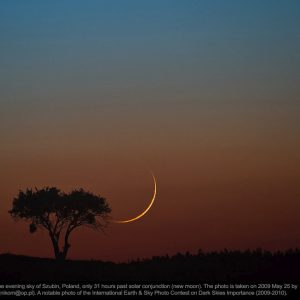 Young Moon in the Szubin Sky