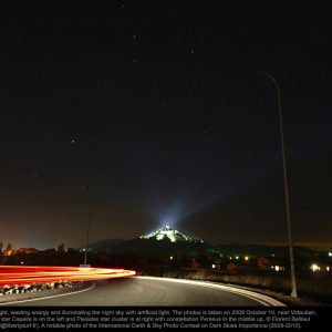 Pyramid of Light Pollution