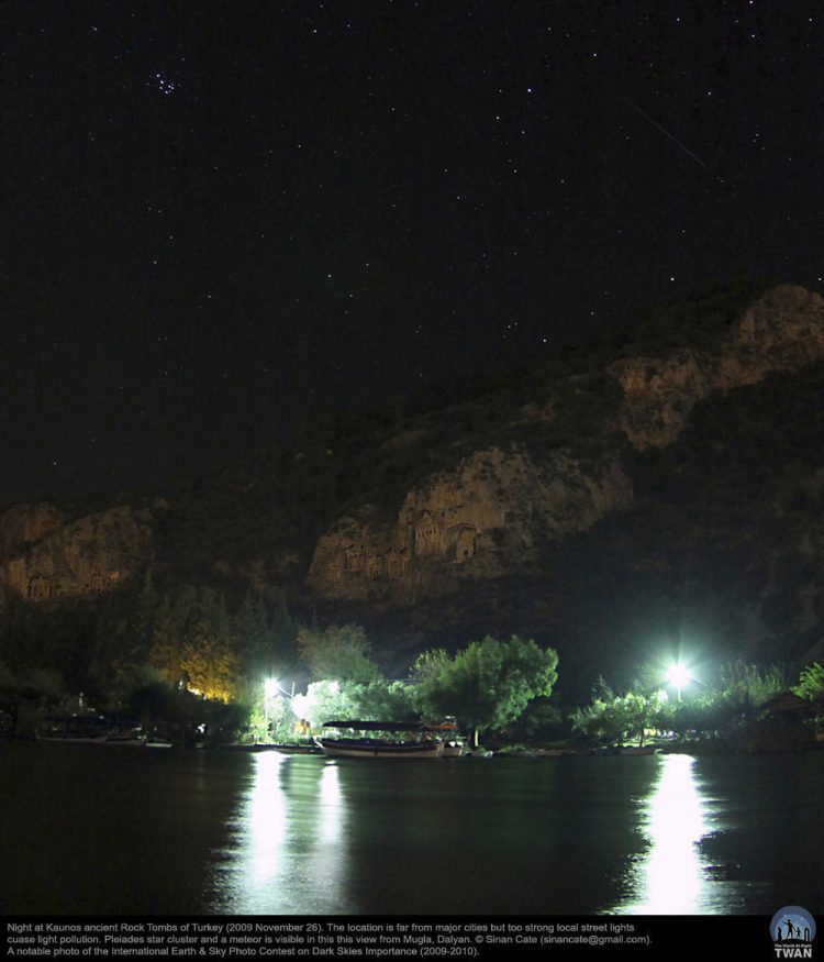 Night at Kaunos Rock Tombs