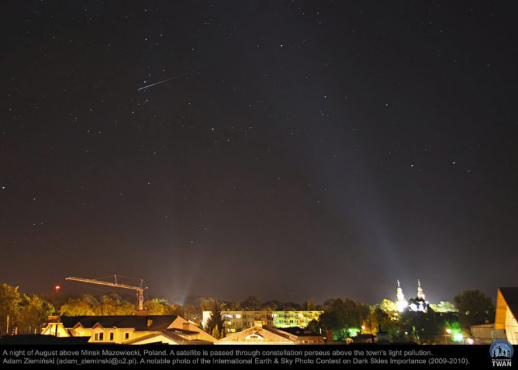 Minsk Mazowiecki Night Sky