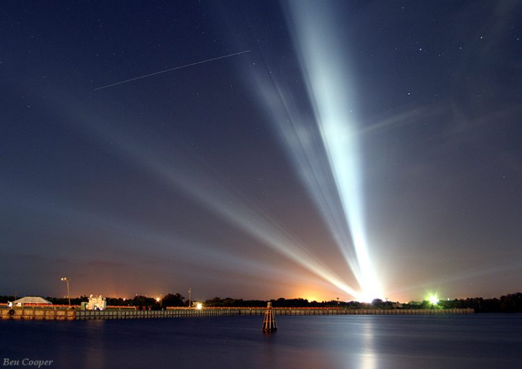 ISS over Space Shuttle Launch Site