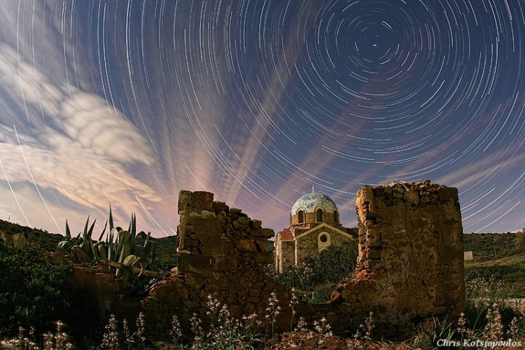 Spring full Moon Star Trails