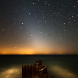 Zodiacal Light over Lake Michigan